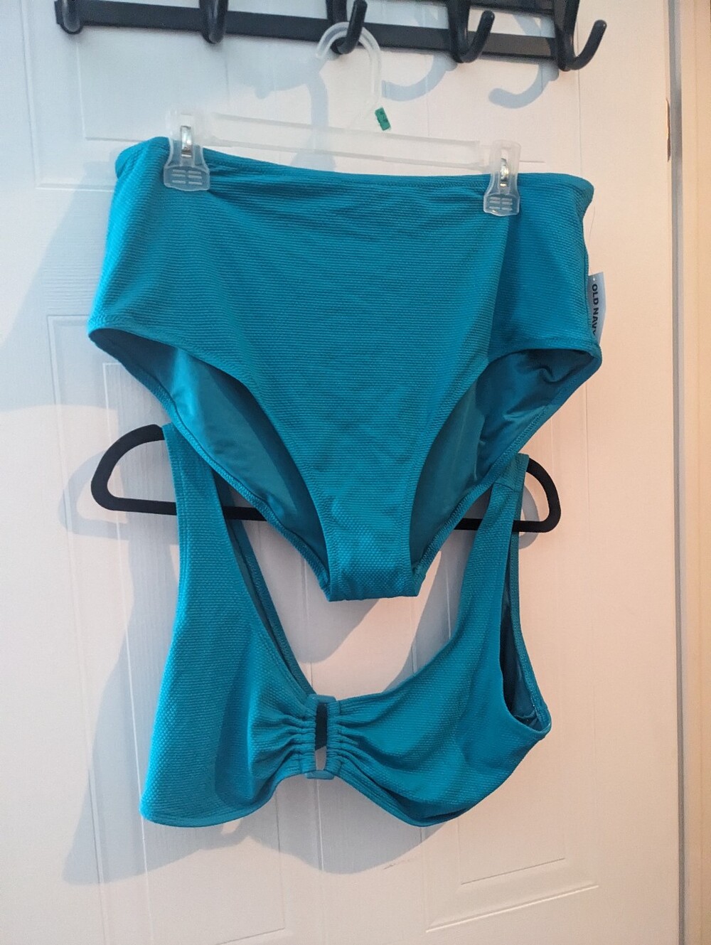 Old Navy Blue Textured Bikini Top and Bottom Set - Women Intimates & Sleepwear